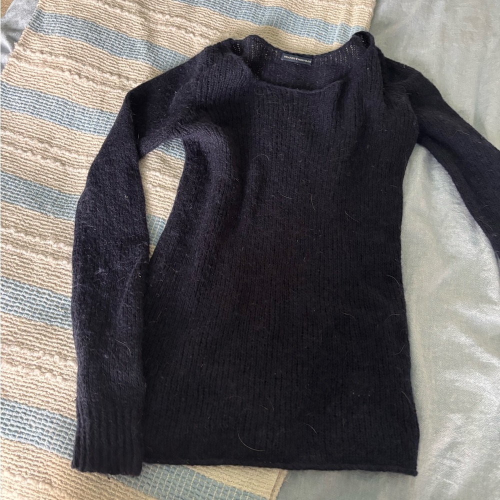 Brandy Melville Classic Black Crew Neck Sweater